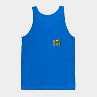 Dip Pen Nibs (Blue and Yellow) Tank Top